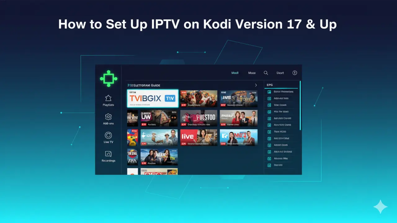How to Set Up IPTV on Kodi (XBMC) Version 17 & Up