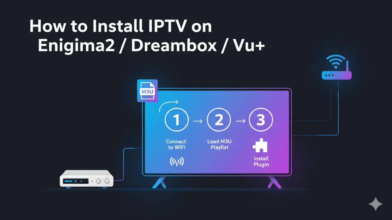 How to Install Iptv on Enigma2 Dreambox Vu+