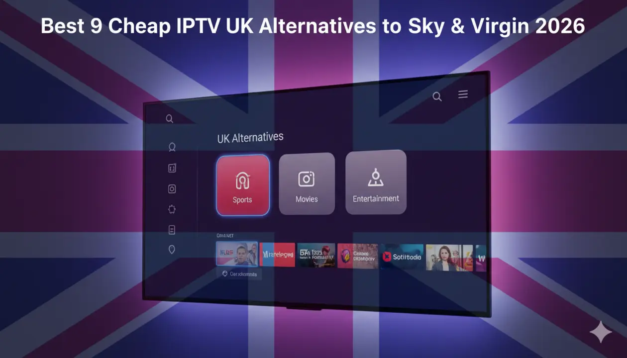 Best 9 Cheap IPTV UK Alternatives to Sky & Virgin 2026