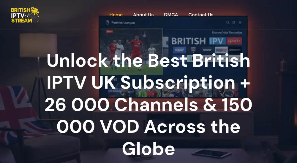 British IPTV massive VOD library including latest movies and series 2026