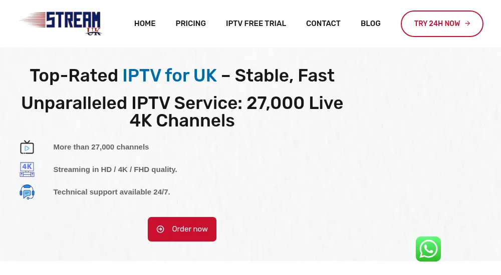 IPTV UK Streams channel list featuring Sky Sports and BT Sport alternatives